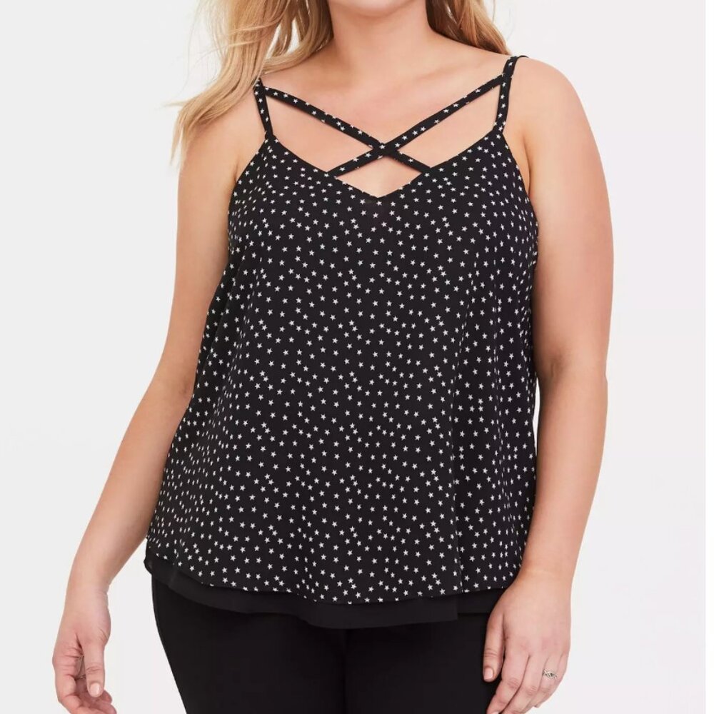 GUC Torrid Sophie Chiffon Strappy Swing Cami